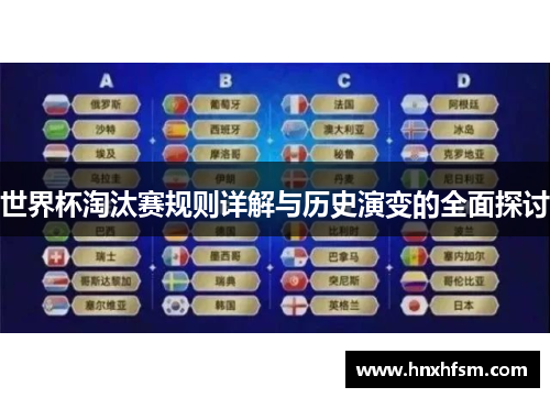世界杯淘汰赛规则详解与历史演变的全面探讨